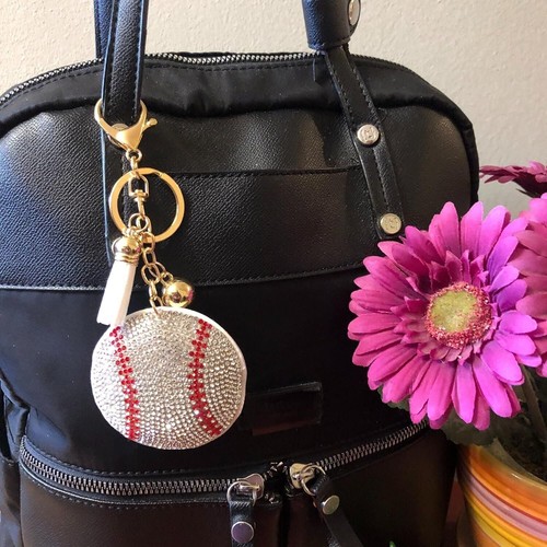 Popfizzy Baseball Keychain for Women, Backpack Keychain, Purse Charm - Picture 4 of 9
