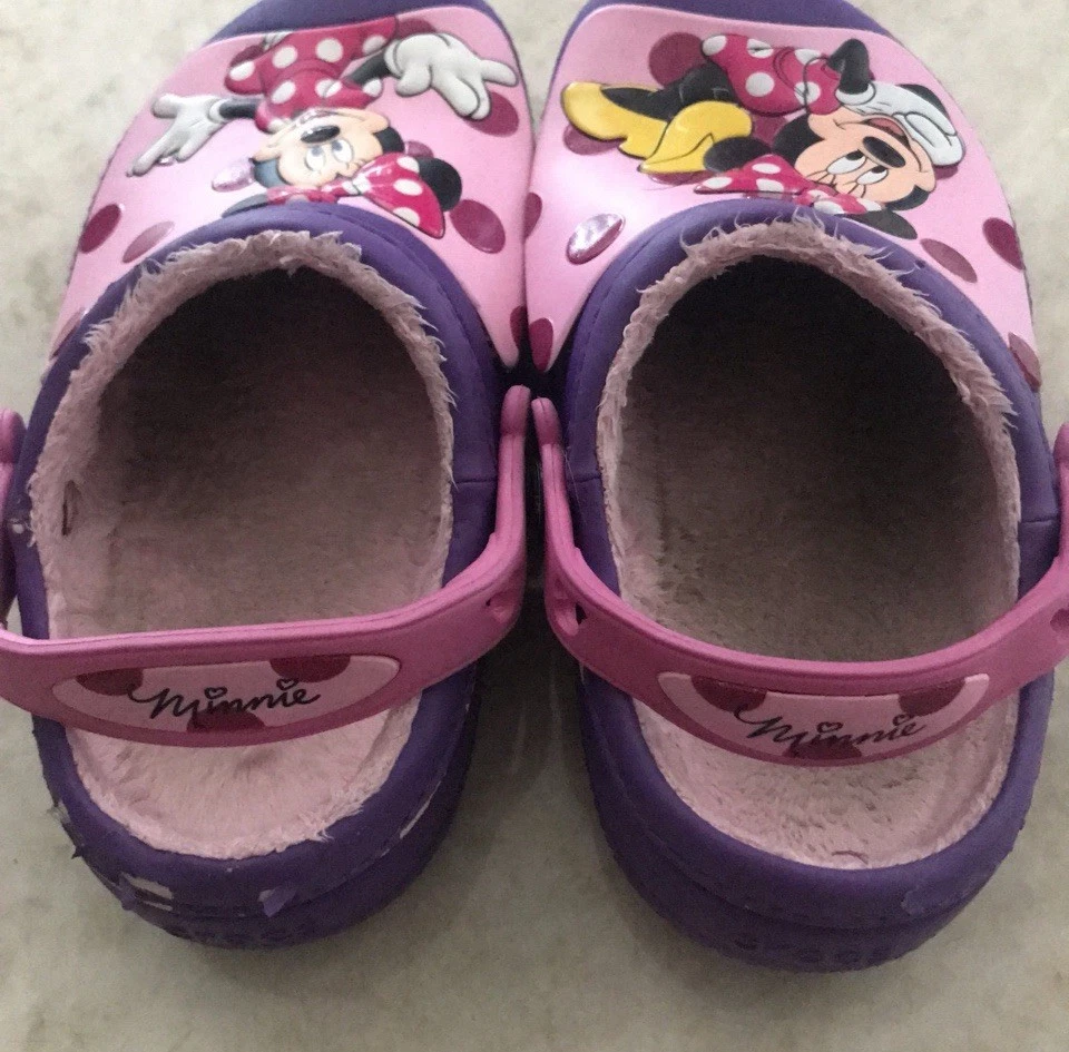 Disney Crocs Minnie Mouse púrpura niña talla 12 c 13 Foto 3 de 4