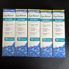 5x Bausch + Lomb Advanced Eye Relief Eye Wash 4oz Ea Exp 03/2026 After