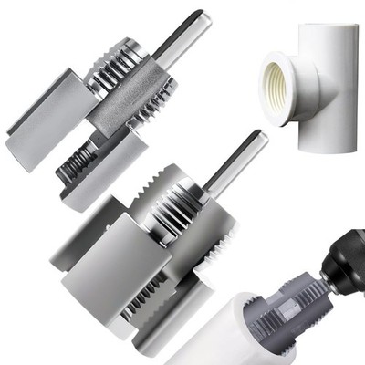 2 PCS Pipe Thread Cutting Tool,Integrated Internal & External Pipe Threading *~