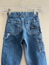 VTG 90s OshKosh Carpenter Jeans 2T Blue Adjustable 100 Cotton