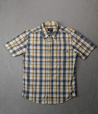 Marmot Shirt Mens Medium Short Sleeve Button Up Plaid Casual Outdoor
