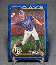 Brandon Lowe Blue Holo Foil /999 2024 Topps Series 2 Card #430 Tampa Bay Rays