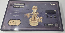 New Sealed 255 Pcs ROKR Mechanical Airplane Control Tower Music Box Puzzle AMK41