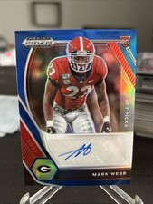 2021 Panini Prizm Draft Picks Auto Blue Prizm/149 Mark Webb RC georgia dd1