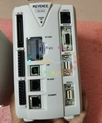One Keyence TM-3001 High Speed 2D Optical Micrometer Controller Used