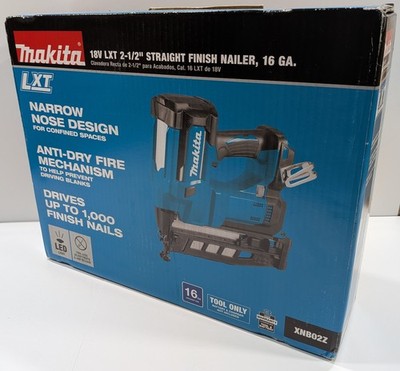 Makita XNB02Z 18V LXT Lithium-Ion Cordless Straight Finish Nailer