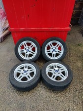 Ford Fiesta Alloy Wheels and Tyres 15 Inch 6J ET47.5 Mk7 Mk7.5 08-17 