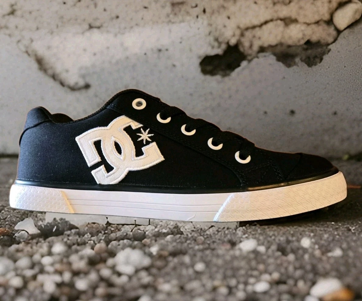 DC Shoes Chelsea Platform Scarpe Da Ginnastica Donna - Sneakers Vulcanizzate Bianco E Nero - Tomaia Mista Con Suola In Gomma, Taglia 36 EU
