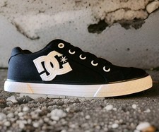 Zapato de skate DC Chelsea TX para mujer - negro/blanco