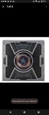 Disney Parks Marvel Captain America Vibranium Shield with Carrying Case New Box