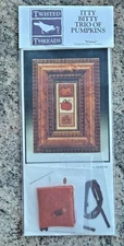 Twisted Threads Cross Stitch Embroidery Needle Point Kit " Pumpkin Trio "
