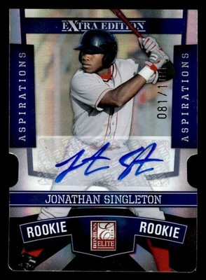 2010 Donruss Elite Extra Signature Aspirations #140 Jonathan Singleton Auto /100