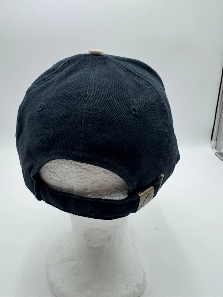 Sombrero de la Federación Nacional de Pavo Salvaje Nuevo con Etiquetas Patrocinador Para Hombre Ajustable Azul Marino Tostado Foto 3 de 4