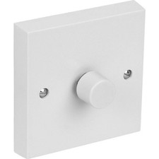 400W 1 gang 1 Way Dimmer Switch White