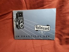 Original Camera Instructions/Manual: Rolleicord IV in Practical Use English