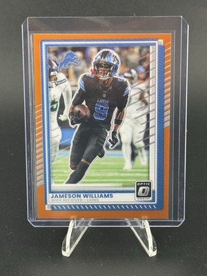 2025 Panini Prizm Jameson Williams ORANGE SN /299 Lions