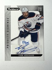 2022 UD Parkhurst Priority Signings Auto EVAN BOUCHARD 22/25 Card# PS-EB