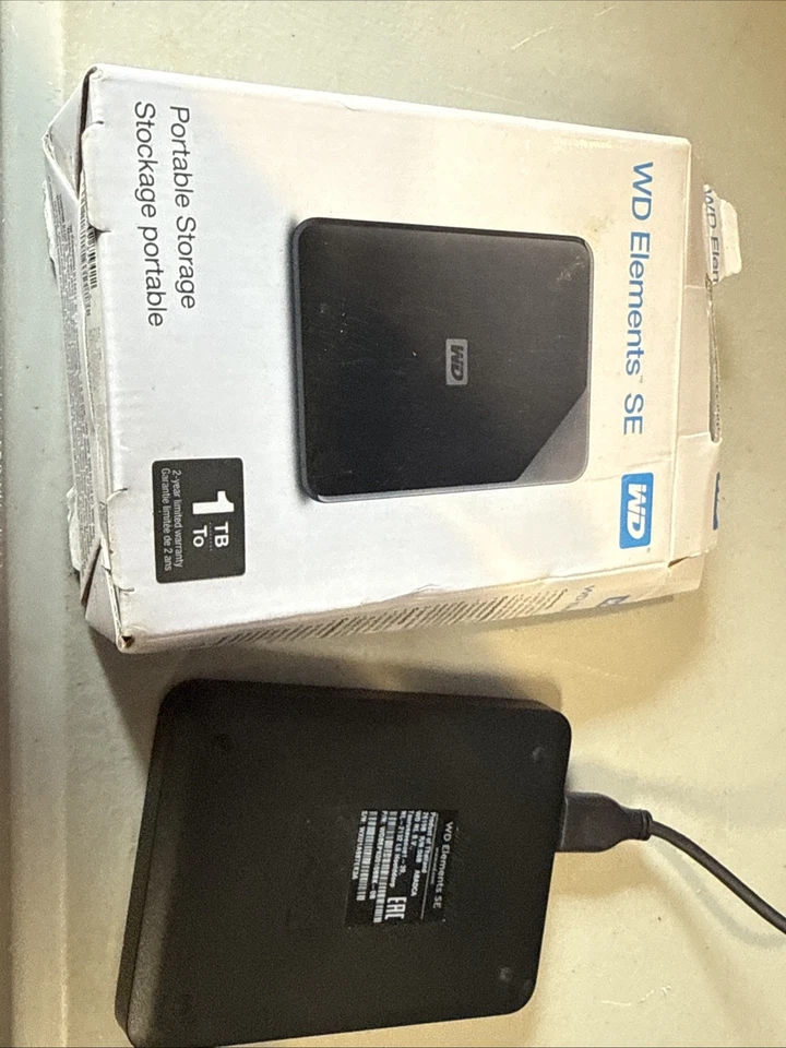 WD Elements SE 1 TB Portable External Hard Drive WDBEPK0010BBK-WESN - Image 2 of 2