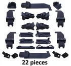 Kit Repairing Complete for Hood Fiat 500C Cabrio Soft Top Roof 22 Pieces