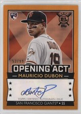 2020 Topps Big League Opening Act Orange 53/99 Mauricio Dubon #OAA-MD Auto 4z8