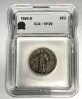 New Listing1920 Standing Liberty Quarter VF25 ICG Graded Early Date SLQ 25c US Coin