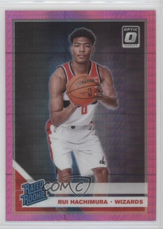 2019 Panini Donruss Optic Rated Rookie Pink Hyper Prizm Rui Hachimura #188 0c2