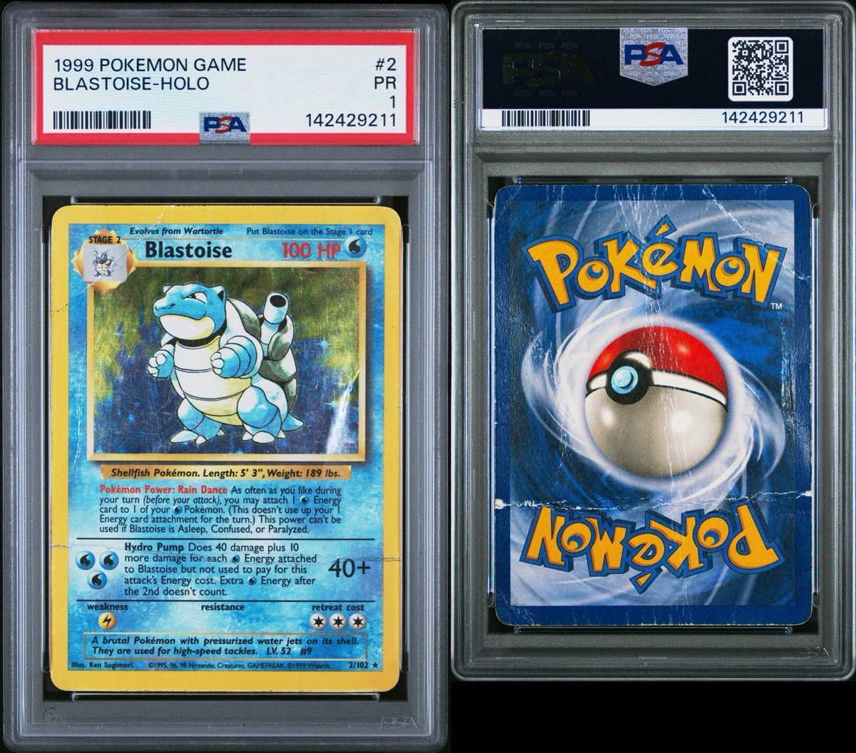 Pokémon TCG Base Set Grade 1 English Collectible Individual Card