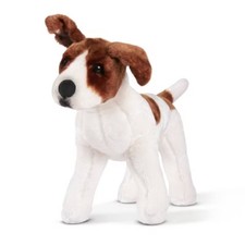 Giant Jack Russell Terrier: Lifelike Stuffed Dog, 12" Foam/Polyester