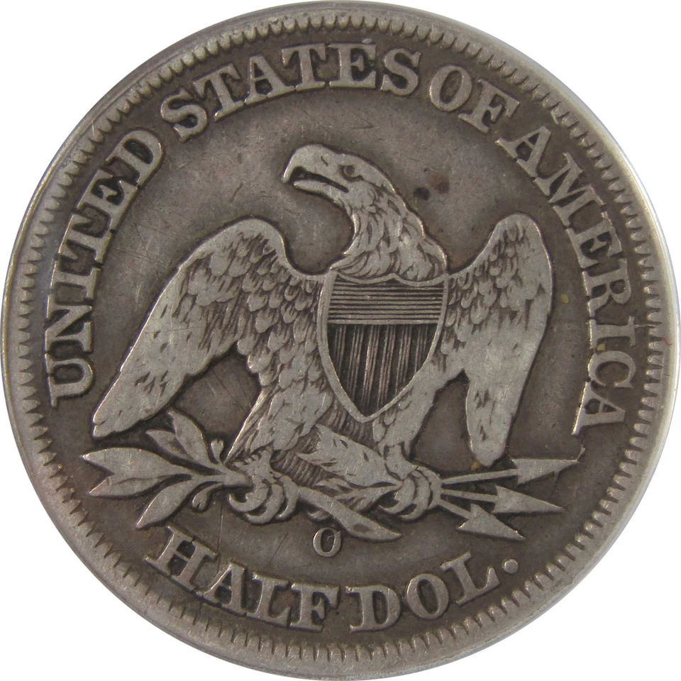 1854 O Seated Liberty Half Dollar F 12 ANACS Silver SKU:I23660 - Image 4 of 4