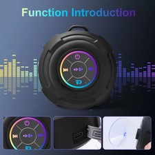 New Bluetooth Shower Speakers, Portable Wireless Speaker with Suction Cup