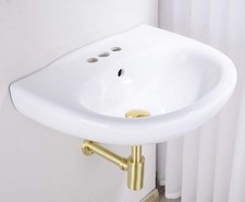 Dark Gold Brass Contemporary Round Bottle P Trap 1 1/4,Basin Sink Waste Drain...