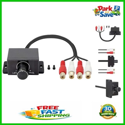 Easy-Install RCA Level Controller for Superior Bass Control in Cars & Speakers