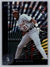 💎1997 Donruss Baseball Press Proofs Silver #293 Brian Hunter - Tigers💎