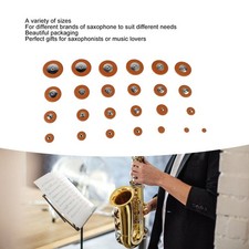 25Pcs Alto Sax Pads Replacement Set Kit E Flat Saxophone Sound Hole Repair Parts