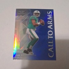 Panini 2020 Playoff Call to Arms Blue Prizm Tua Tagovailoa CA-18 Miami Dolphins