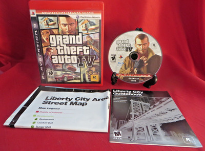 Grand Theft Auto IV (PlayStation 3 2008) Greatest Hits incl MAP & Manual  TESTED