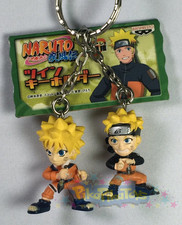NARUTO - Then Now - Naruto Shippuden Twin Figure Mascot Keychain