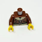 LEGO Minifigure Torso Aviator Bomber Jacket Fur Collar Zipper 973pb5956c01