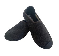 Mahabis Slippers Classic Slip On Shoe Gray Wool Shearling Lined Woman 38 7.5 US