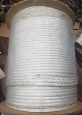 Unbranded 3/8" Wire Center Solid Braid Nylon Flagpole Rope - 1000' Spool