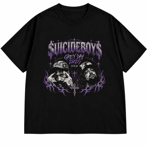 HOT Vintage Suicideboys Shirt Grey Day 2025 Tour Suicideboys Merch T-Shirt - product listing photo