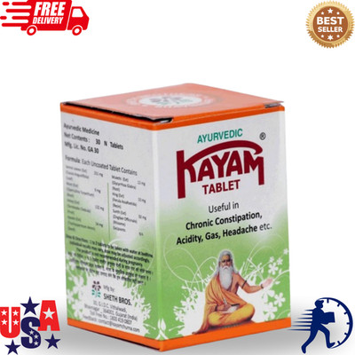 Kayam Tablets 30 Tab for Constipation Acidity Gas