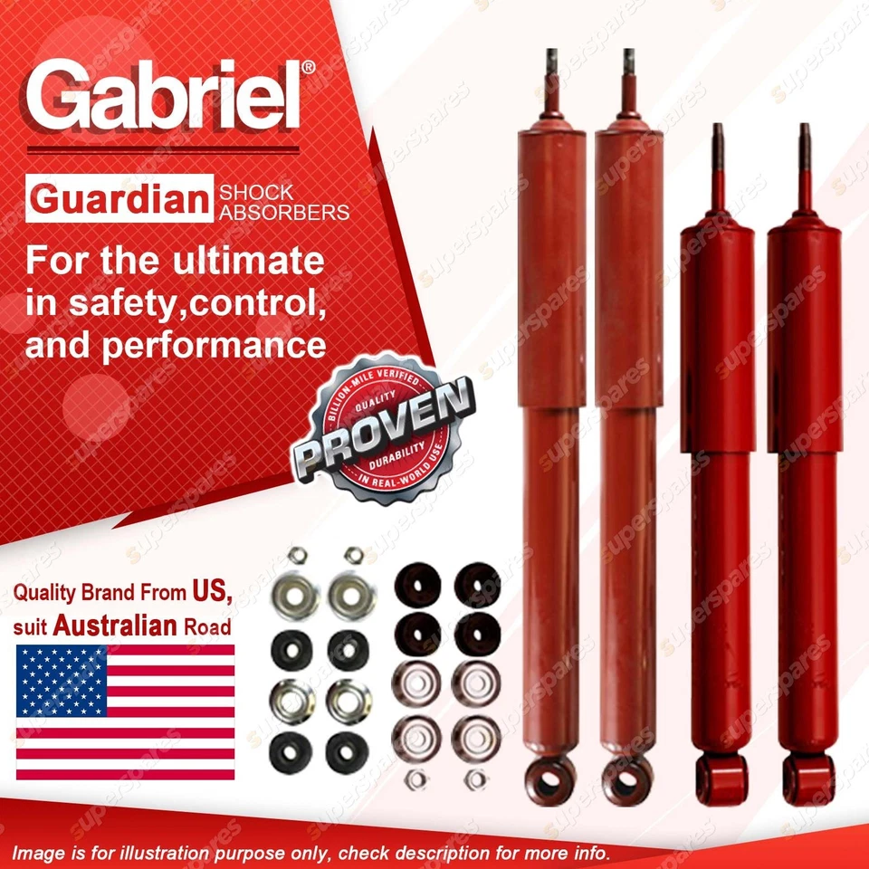 Gabriel Front + Rear Guardian Shock Absorbers for Ssangyong Musso Korando 96-07 - image 2 of 2