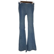 We The Free Penny Pull On Flare Womens Blue Jeans Size 24 Free People