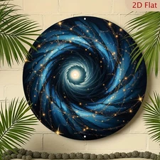 1pc 2D 2D Flat- Decorative Signs and Plaques 2D Flat Retro and Golden Swirl Abs