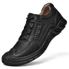 Genuine Leather Men Tenis Sneakers Fashion Wear-resisting Leisure Shoes