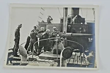 1917 Vintage WWI  Photograph On Board USS Rumpler ready Submarine  Navel Navy