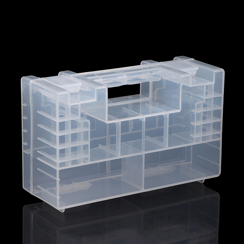 Plastic Battery Box Storage Case Holder Organizer for AA AAA C D 9V