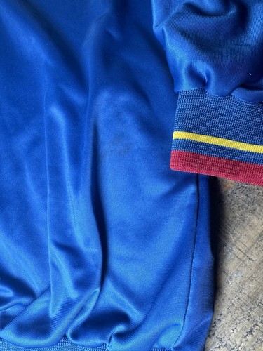Giacca vintage Nike Barcelona FCB giovanile taglia 16 blu rosso calcio full zip raso - Foto 11 di 14